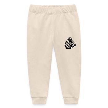 Klassische Handposition Präzise Zeigefinger Geste - Baby Organic Jogginghose Baby Tumbler von Stanley/Stella - Natur - Vorne
