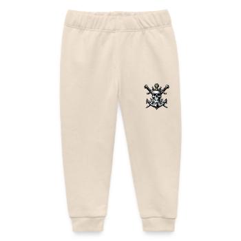 Pirate King - Baby Organic Sweatpants by Stanley/Stella - soft Ecru - Front