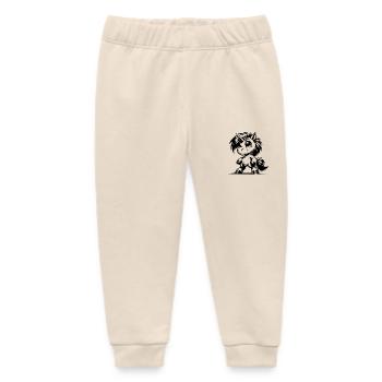 Cuddly unicorn seeks magical adventure world - Baby Organic Sweatpants by Stanley/Stella - soft Ecru - Front
