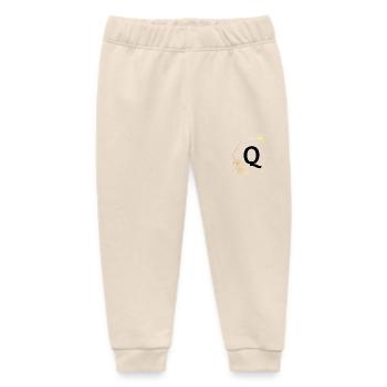 Buchstabe q Goldener Blumenrahmen - Baby Organic Jogginghose Baby Tumbler von Stanley/Stella - Natur - Vorne