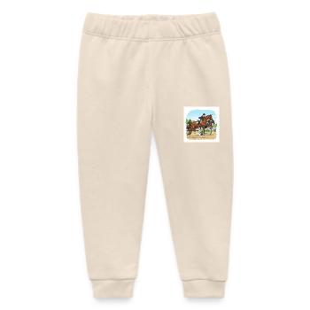Hoch hinaus: Faszination Springreiten - Baby Organic Jogginghose Baby Tumbler von Stanley/Stella - Natur - Vorne