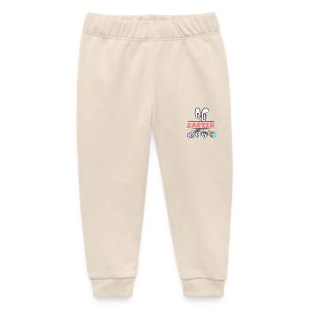 easter is here - Baby Organic Sweatpants by Stanley/Stella - soft Ecru - Front
