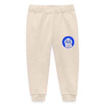 Owl Bird Eagle Owl Night Bird Barn Owl Owl Comic - Baby Organic Sweatpants by Stanley/Stella - soft Ecru - Front