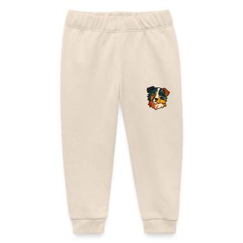 dog - Baby Organic Sweatpants by Stanley/Stella - soft Ecru - Front