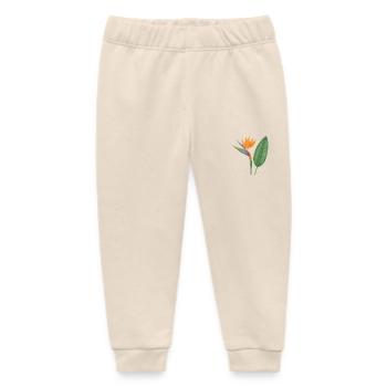 Strelitzia – exotic blossoms - Baby Organic Sweatpants by Stanley/Stella - soft Ecru - Front