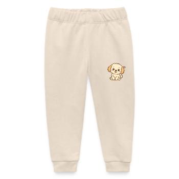 Kleiner Hund – treu & niedlich - Baby Organic Jogginghose Baby Tumbler von Stanley/Stella - Natur - Vorne