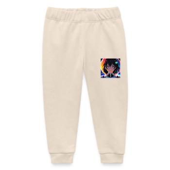 Fantastic Girl in Space - Baby Organic Sweatpants by Stanley/Stella - soft Ecru - Front
