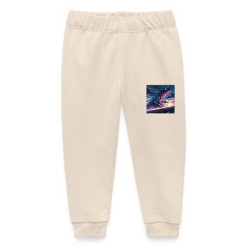 Leonardo Anime XL In a surreal lunar offbeat - Baby Organic Jogginghose Baby Tumbler von Stanley/Stella - Natur - Vorne