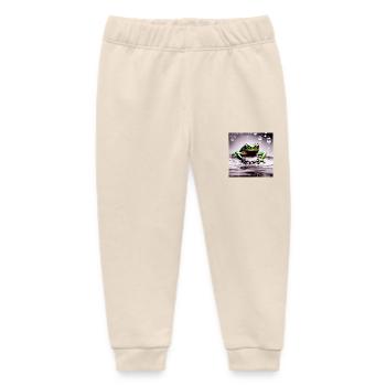 grüner Laubfrosch Wasser Pfütze Tropfen Sprung - Baby Organic Jogginghose Baby Tumbler von Stanley/Stella - Natur - Vorne