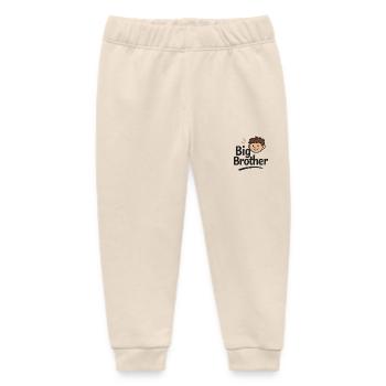 Big Brother - Baby Organic Sweatpants by Stanley/Stella - soft Ecru - Front