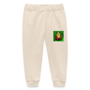 Buddha - Baby Organic Sweatpants by Stanley/Stella - soft Ecru - Front