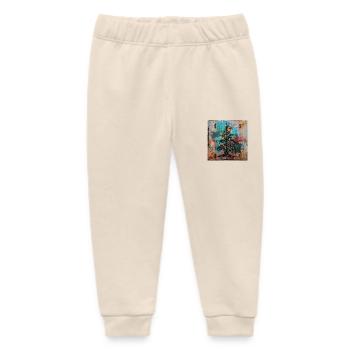 Graffiti Xmas Tree Rost Metall urban Containertür - Baby Organic Jogginghose Baby Tumbler von Stanley/Stella - Natur - Vorne