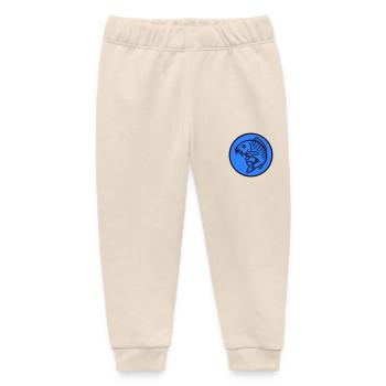 Carp Fish - Baby Organic Sweatpants by Stanley/Stella - soft Ecru - Front