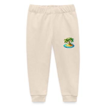 Palm Island - Baby Organic Sweatpants by Stanley/Stella - soft Ecru - Front