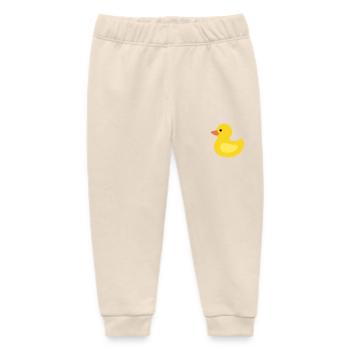 rubber duck - Baby Organic Sweatpants by Stanley/Stella - soft Ecru - Front