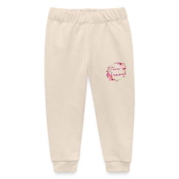 Team Groom/ Team Groom - Baby Organic Sweatpants by Stanley/Stella - soft Ecru - Front