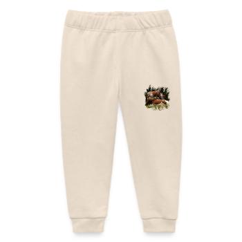 Pinzgauer Rind Vieh auf der Alm - Baby Organic Jogginghose Baby Tumbler von Stanley/Stella - Natur - Vorne