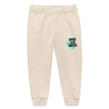 Brich jede Grenze - Baby Organic Jogginghose Baby Tumbler von Stanley/Stella - Natur - Vorne