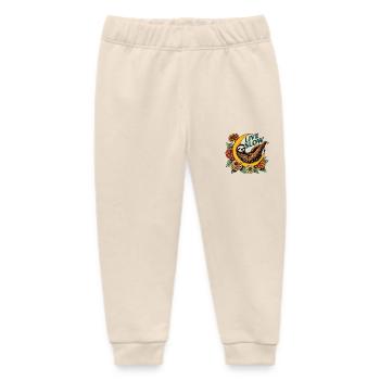 Live Slow Sloth - Baby Organic Sweatpants by Stanley/Stella - soft Ecru - Front