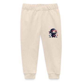 Ninja - Pantalon de jogging bébé bio Stanley/Stella - écru doux - Devant