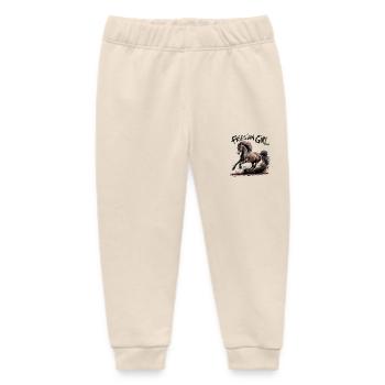 Friesian Girl – Stolz auf meine Friesen - Baby Organic Jogginghose Baby Tumbler von Stanley/Stella - Natur - Vorne