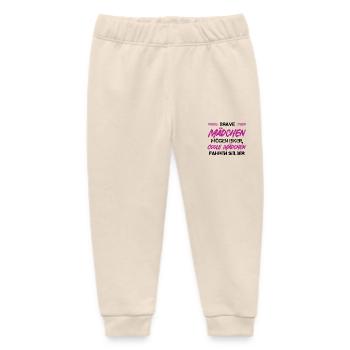 Good Girls – Strong on Two Wheels - Baby Organic Sweatpants by Stanley/Stella - soft Ecru - Front