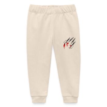 claws 01 - Baby Organic Sweatpants by Stanley/Stella - soft Ecru - Front