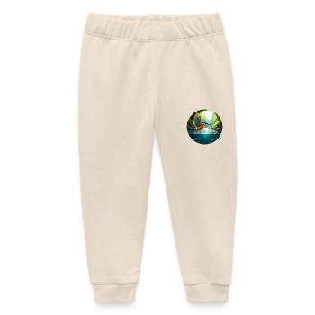 Eisvogel fliegt über Bach - Baby Organic Jogginghose Baby Tumbler von Stanley/Stella - Natur - Vorne