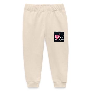 Liebe in Bytes Pixel Art - Baby Organic Jogginghose Baby Tumbler von Stanley/Stella - Natur - Vorne