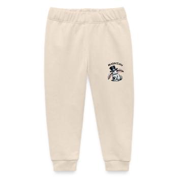 Rabbit Cylinder - Baby Organic Sweatpants by Stanley/Stella - soft Ecru - Front