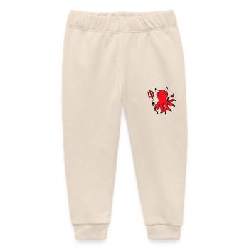 Pieuvre Diable Enfer Satan Mal Purgatoire Vilain Coquin - Pantalon de jogging bébé bio Stanley/Stella - écru doux - Devant