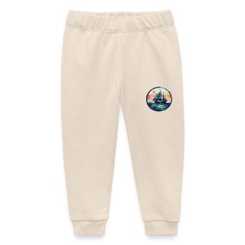 Aquarell Sailingship - Baby Organic Jogginghose Baby Tumbler von Stanley/Stella - Natur - Vorne