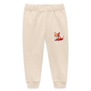 Fuchs 2 - Baby Organic Jogginghose Baby Tumbler von Stanley/Stella - Natur - Vorne