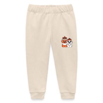 Zwei Hunde Krone König Königin Herrscher Majestät - Baby Organic Jogginghose Baby Tumbler von Stanley/Stella - Natur - Vorne
