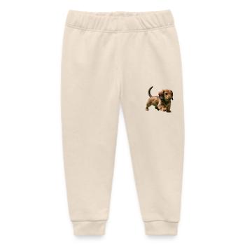 Dackelwelpe - Baby Organic Jogginghose Baby Tumbler von Stanley/Stella - Natur - Vorne