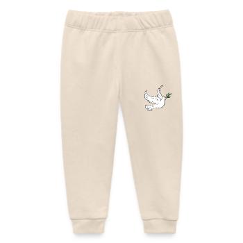 Weiße Taube, Friedenstaube, Frieden, Liebe - Baby Organic Jogginghose Baby Tumbler von Stanley/Stella - Natur - Vorne