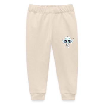 Alien Archangel - Alien design with wings - Baby Organic Sweatpants by Stanley/Stella - soft Ecru - Front