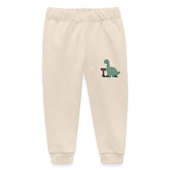 Dino Lio - Baby Organic Sweatpants by Stanley/Stella - soft Ecru - Front