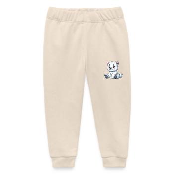 Mädchen Eisbär - Baby Organic Jogginghose Baby Tumbler von Stanley/Stella - Natur - Vorne