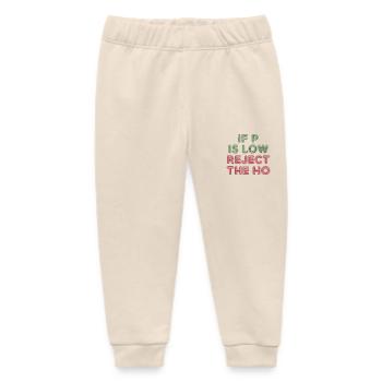 If P Is Low Reject The HO 5 - Baby Organic Jogginghose Baby Tumbler von Stanley/Stella - Natur - Vorne