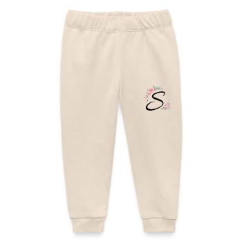 Brief s Blumen - Baby Organic Jogginghose Baby Tumbler von Stanley/Stella - Natur - Vorne