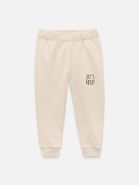 Statement "Let's fetz" in schwarz - Baby Organic Jogginghose Baby Tumbler von Stanley/Stella - Natur