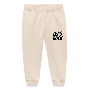 Let's Rock - Baby Organic Sweatpants by Stanley/Stella - soft Ecru - Front