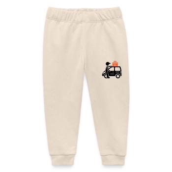 Livraison de services de colis - Pantalon de jogging bébé bio Stanley/Stella - écru doux - Devant