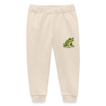 Frosch Tier - Baby Organic Jogginghose Baby Tumbler von Stanley/Stella - Natur - Vorne