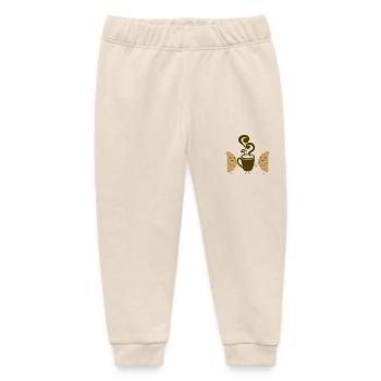 croissant kaffee - Baby Organic Jogginghose Baby Tumbler von Stanley/Stella - Natur - Vorne