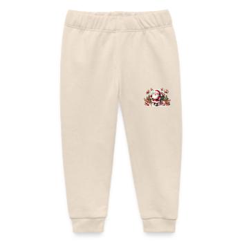 Santa Fun 6 - Baby Organic Sweatpants by Stanley/Stella - soft Ecru - Front