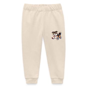 Akita-Welpe - Baby Organic Jogginghose Baby Tumbler von Stanley/Stella - Natur - Vorne
