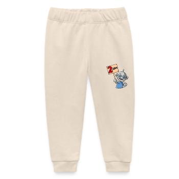 Ich bin 2 Jahre zweiter Geburtstag kleiner Roboter - Baby Organic Jogginghose Baby Tumbler von Stanley/Stella - Natur - Vorne
