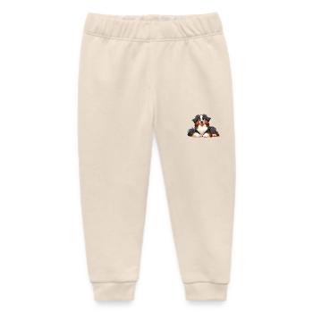 Border Collie - Baby Organic Sweatpants by Stanley/Stella - soft Ecru - Front